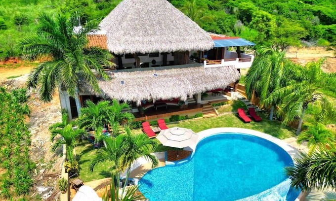 Troncones House | Luxurious Troncones Estate with 360 Views, Private Pool & Steps to Surf