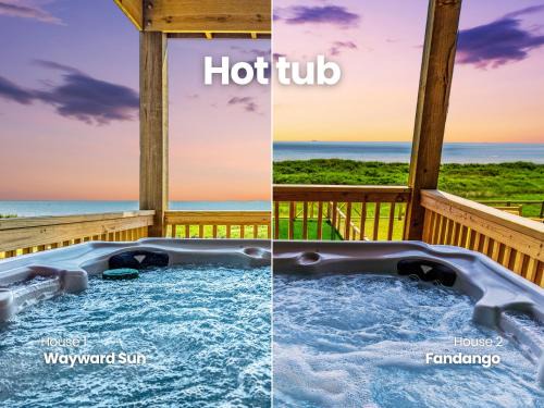 Crystal Beach House | Luxury Beachfront Escape 2 Homes, Pools & Hot Tubs