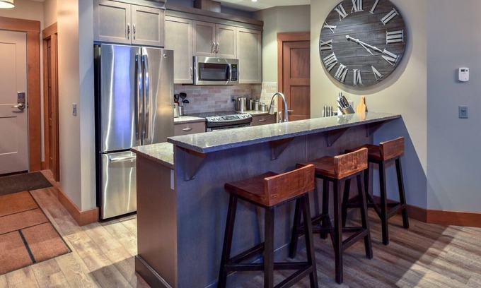 Big White Ski Resort Condo | Luxury condo with ski-in ski-out access that is in the heart of the village.