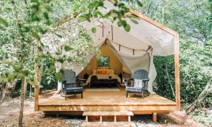Elora Cabin | Luxury Glamping on Elora Flower Farm - Honeybee