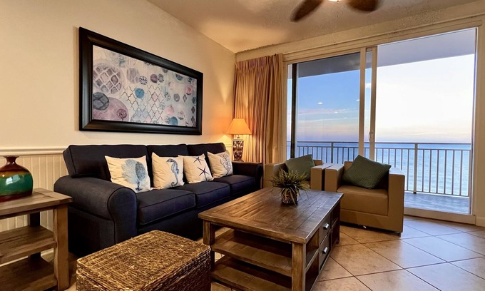 West Panama City Beach Condo | Luxury Oceanfront Condo at Splash - FREE Beach Service,Wifi, NO Checkin required