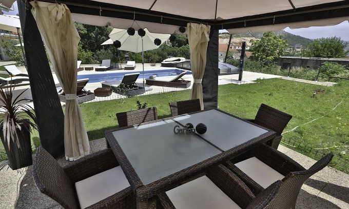 Marina Apartment | Luxury villa with private heated pool and sea view 3