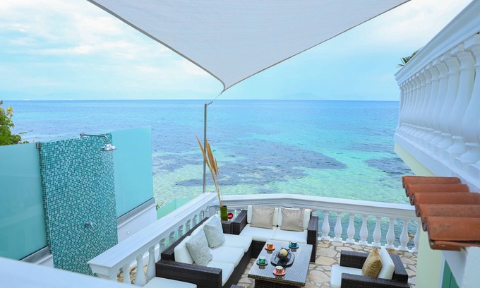 Perama Villa | Luxury ,Waterfront Villa With Fantastic Sea Views, kayaks and paddle boards inc