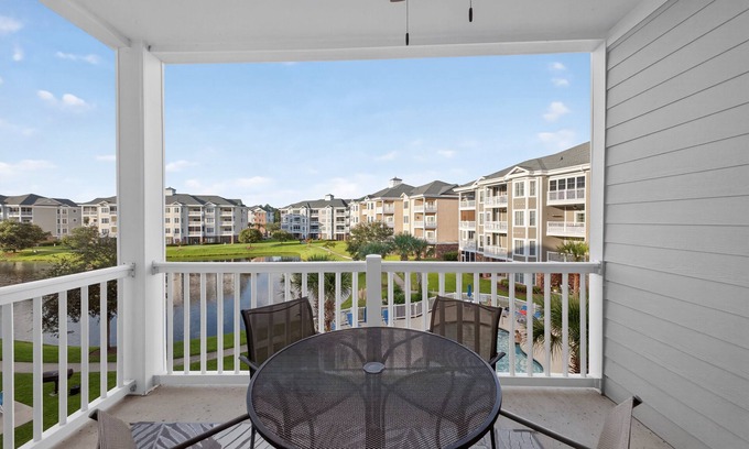 Central Myrtle Beach Condo | Magnolia Pointe Stay | Pool View, Near Ocean