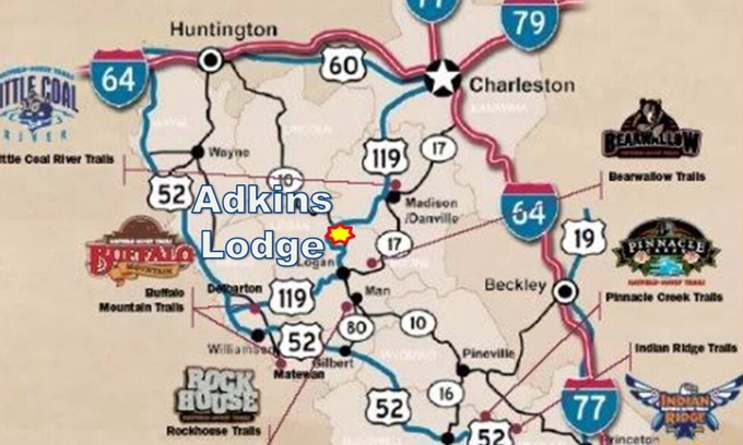 Chapmanville House | Main Street Location, Great Parking, 1 mile from Hatfield McCoy Trail Connect