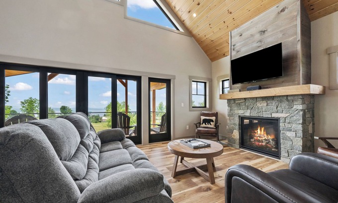 Rangeley House | Maine Escape | Rangeley Lake Views, Snowmobile Access & Close to Saddleback