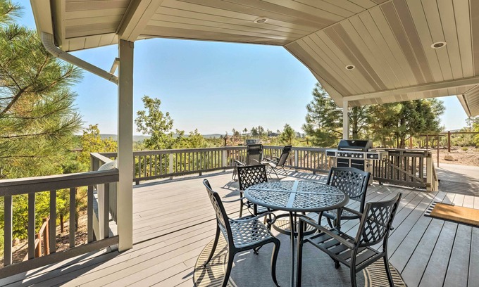 Timberland Acres House | Majestic Views & Wraparound Deck: Show Low Haven