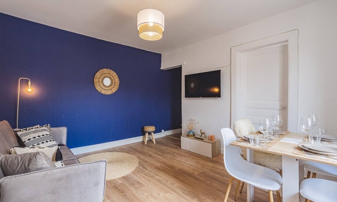 Laon Sud Apartment | Majorelle - Peaceful 2 bedrooms - Near train station