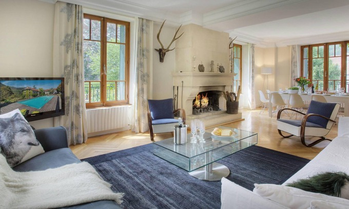 Le Petit-Bornand-les-Glieres House | Manoir de Leschaux - alpine base sleeps 14, sauna & pool - OVO Network