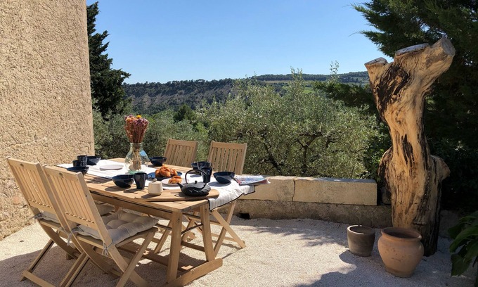 Venterol House | Mas provençal La Serallère in the heart of olive groves