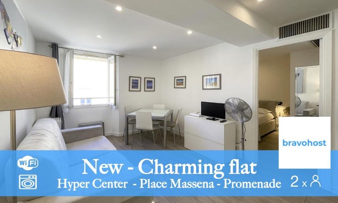Carre d'Or Apartment | Massena 2 Pers Super Centrale WiFi