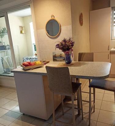 Mauguio Apartment | Mauguio-Carnon P2 60 m2, tout confort, spacieux, climatisé, wifi, balcon, parking privé couvert, 15 min de la mer, de Montpellier