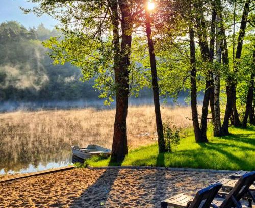 Lukta Apartment | Mazurska Zatoka Resort & Spa - Apartamenty nad jeziorem z prywatną plażą i podgrzewanym basenem zewnętrznym, Mazury w rytmie SLOW