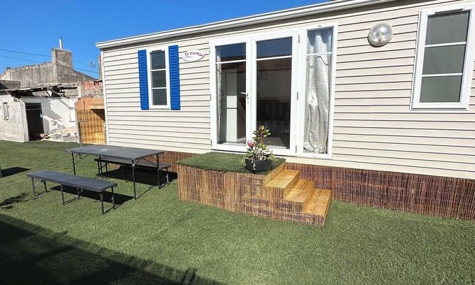 Pedrogao House | MobilHome 2 Comfortable 40 m from the Beach with Garden and Barbecue