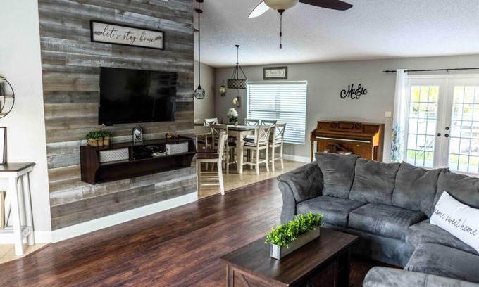 Spring Hill House | Modern 3BR Home, Saltwater Pool, Fenced Yard