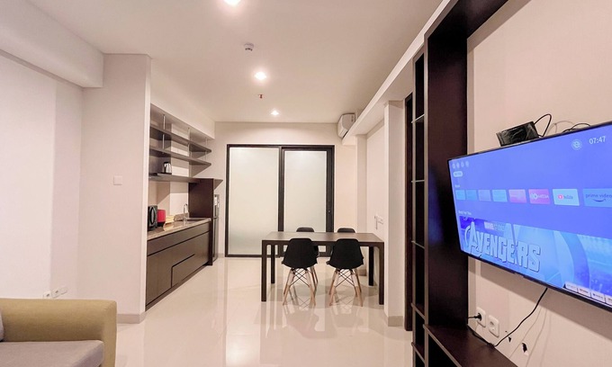 By Pass Ngurah Rai Apartment | Modern And Stylish 2Br (No Kitchen) Apartment At Skales Residence Nusa Dua Bali