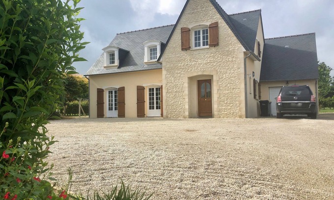 Mandeville-en-Bessin House | Modern House with lots of character, and lovely sunny garden with country views.
