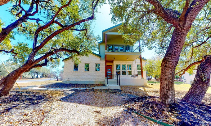 Spicewood House | Modern home with foosball table, backyard lounge & pool - close to the lake