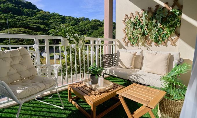 Nasugbu Condo | Modern Japandi Artist's Family Room in Pico de Loro. Aesthetic and Spacious.