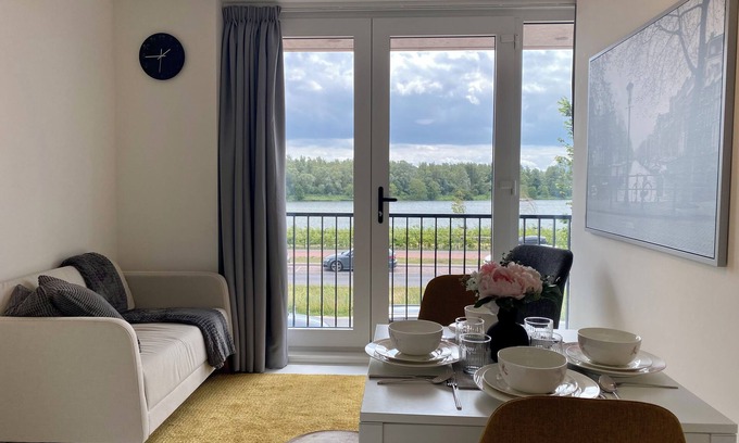 Amsterdam East Apartment | Modern Oasis in Amsterdam Ijburg: Luxurious 2-bed Apartment With Waterfront View