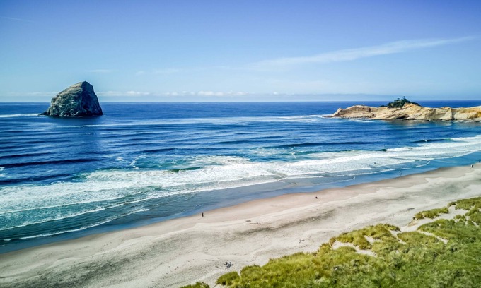 Pacific City House | Modern Ranch Home, Dogs OK, Fire Pit, One Block from Pelican Pub and the Beach!