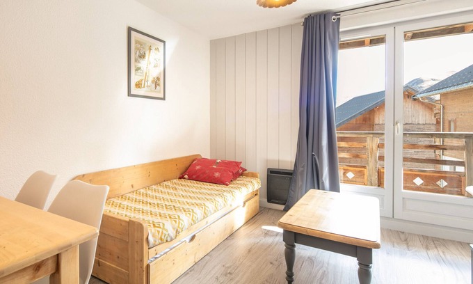 Saint-Sorlin-d'Arves Apartment | Modern studio 4 ppl, near the ski station