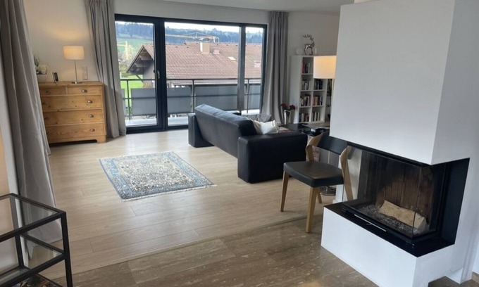 Weiler-Simmerberg Condo | Modern, sunny, large apartment (120sqm), between Oberstaufen and Lake Constance