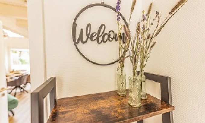 Nordhorn House | Modern vacation home with sauna, whirlpool, fireplace and large terrace