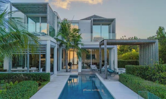 Leeward Settlement Villa | Modern villa-Canalfront w/private pool and firepits