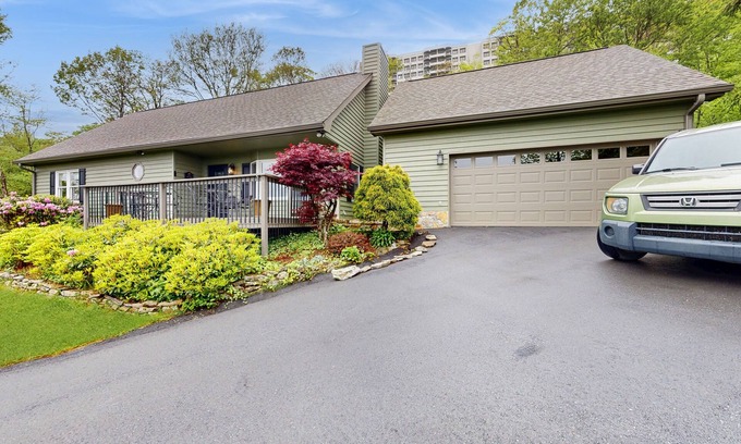 Sugar Mountain House | Mountain-view home with private outdoor areas, foosball & W/D