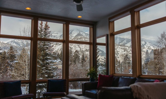Moose Wilson Road Condo | Mountain Views Retreat: Luxurious 3-Bed/Bath Jackson Hole Haven with Fireplace