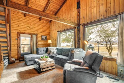 Koosharem House | Mtn-View Cabin with Horse Pasture in Koosharem