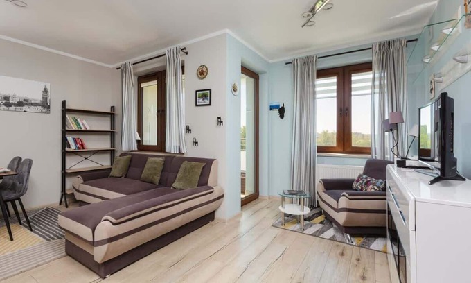 Podgorze Apartment | Na Zakolu Wisły 12A Apartment |Water View |Balcony