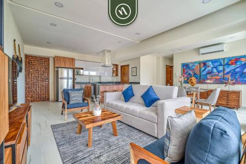 Nuevo Vallarta Apartment | New 2 BR Condo One Street From Beach - Pool - Gym