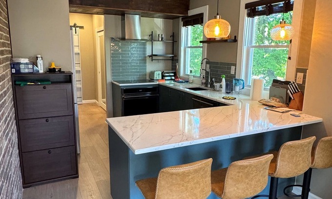 Historic Downtown Apartment | NEW! Urban Oasis, Chic 3-BR 2-BA Corner Unit, Steps Away from NYC!