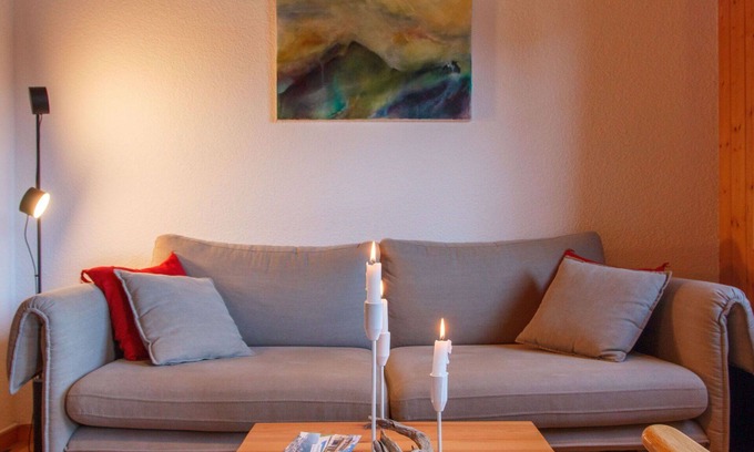 Val d'Illiez Apartment | Nice apartment for 6 guests with balcony and panoramic view