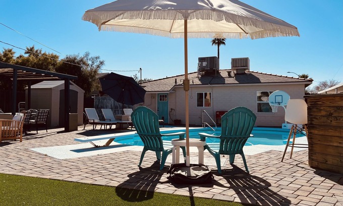 Phoenix House | Oasis In The Desert With Pool! Home Sleeps up to 9!
