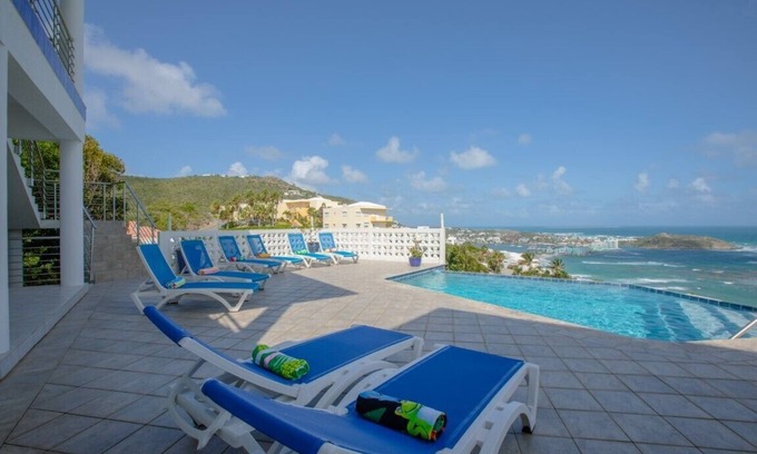 Dawn Beach Estates Villa | Ocean Pearl, Location! location! Ocean view all the way to St. Barths & Anguilla