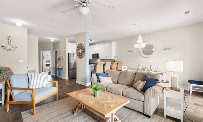 Surfside Beach Condo | Ocean Quarters, Unit B - 4 Bedrooms Second Row
