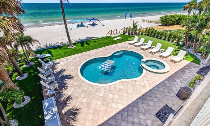 Indian Rocks Beach House | Ocean Sands | Beachfront | Private Pool
