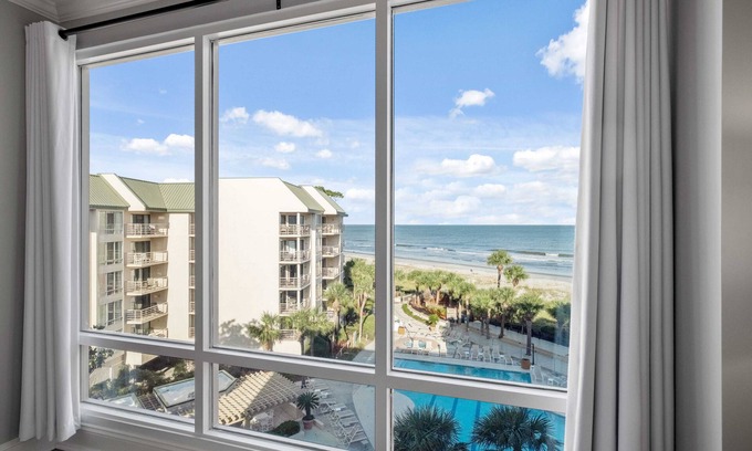 Palmetto Dunes Villa | Oceanfront and New Pools- Villamare 3524! Gorgeous views! Free Pickleball Tennis