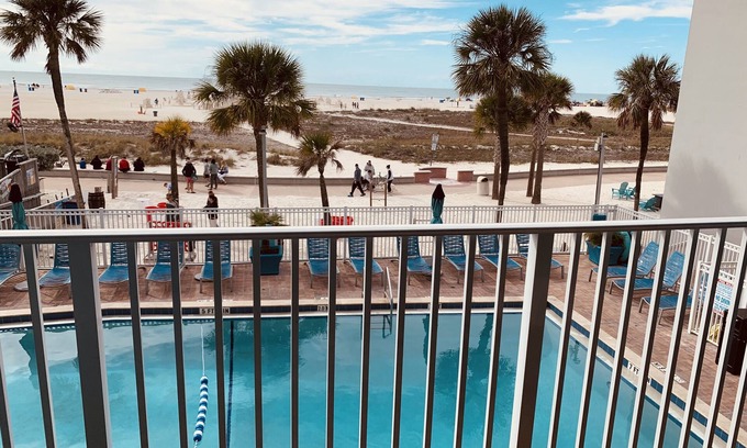 Treasure Island Condo | Oceanfront Bilmar #242 with Balcony, King Bed, Best Prices