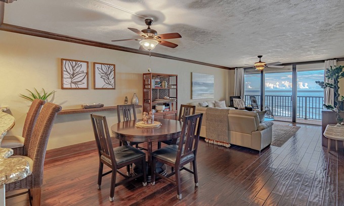 Daytona Beach Shores Condo | Oceanfront Hawaiian Oasis Dog Friendly