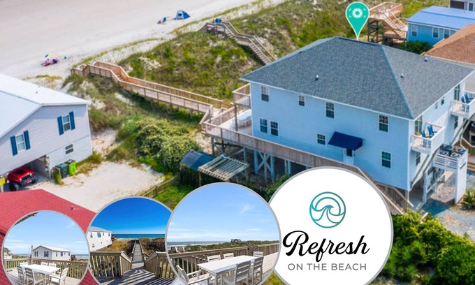 North Topsail Beach House | Oceanfront House w/Direct Beach Access