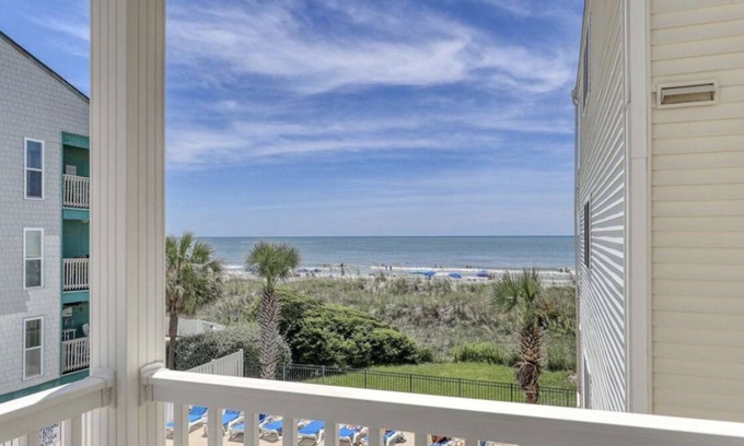 Windy Hill Condo | Oceanview condo overlooking the beach and pool, minutes from everything!