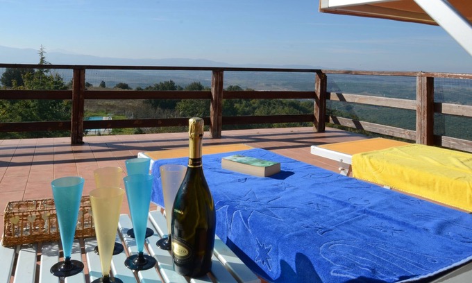 Citta della Pieve Cabin | Old Hunting Lodge With Exceptional Views of Lakes and Villages of Val di Chiana