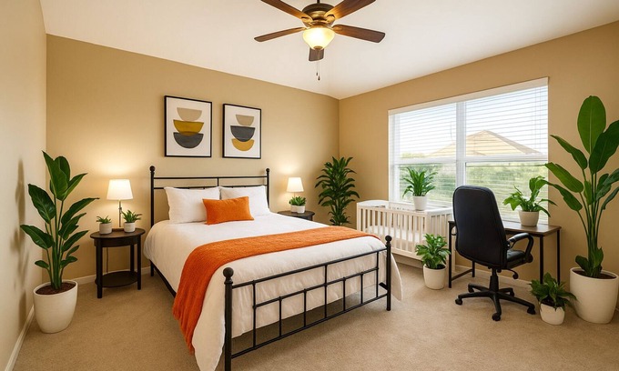 Crowley House | One level home, Foosball, Crib, Office space, Yard