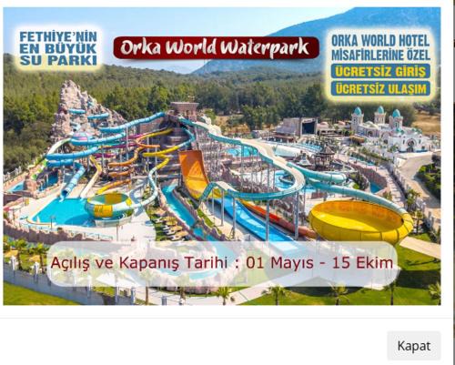 Oludeniz Hotel | Orka World Hotel & Aquapark