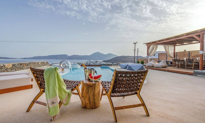 Adamas Villa | Osmio Luxury Residence with stunning views in delightful Milos
