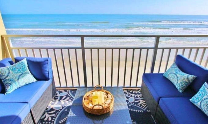 New Smyrna Beach Condo | Our Happy Place - Luxury Oceanfront Escape w/Pool